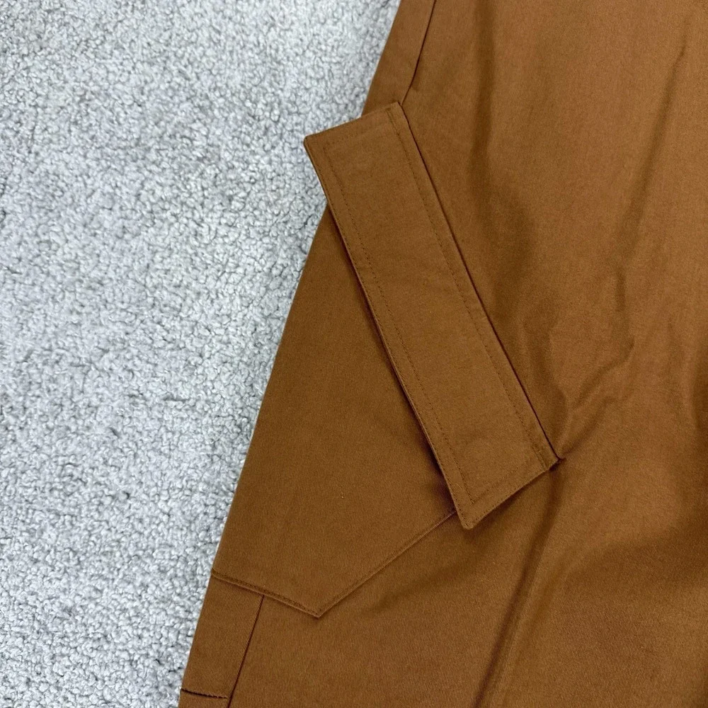 Jordan Cargo Pants Mens Medium Brown Stretch Drawcord Hem Utility FB7305-281